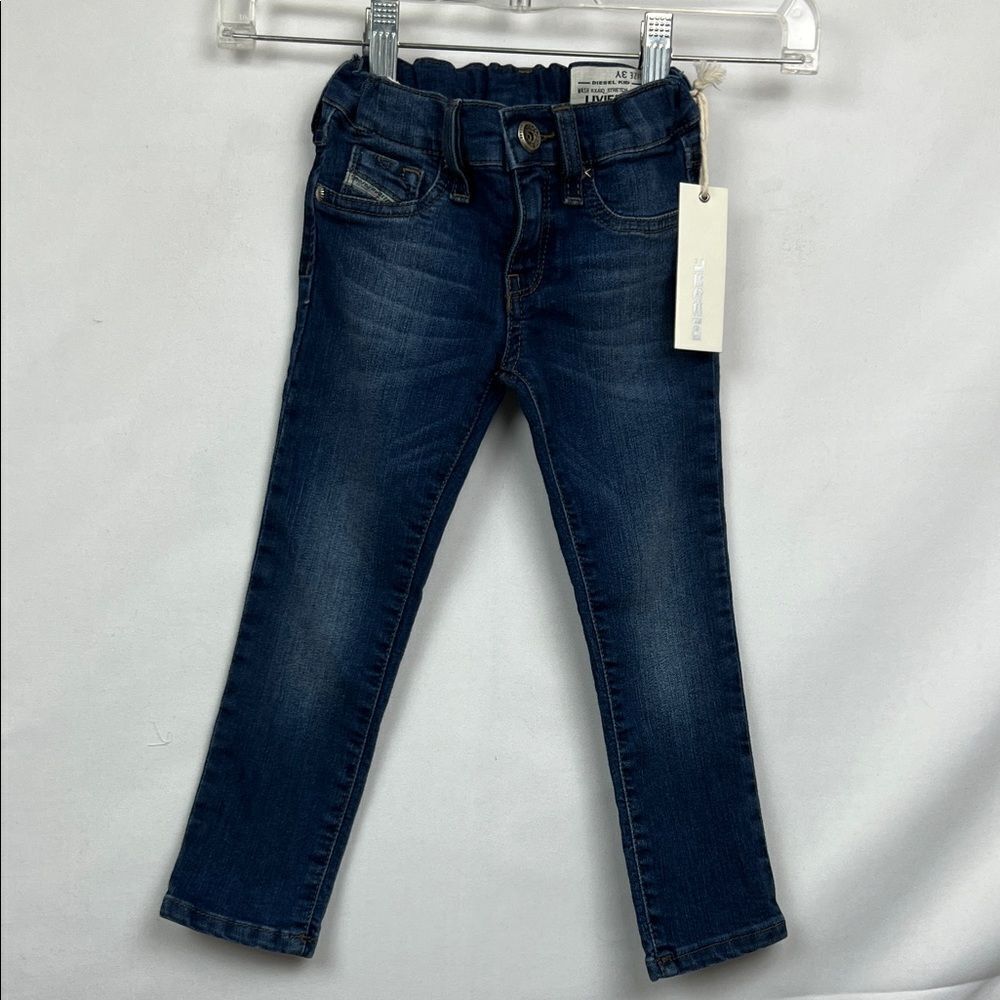 Diesel Kids Livier Stretch Super Slim blue jeans size 3 NWT